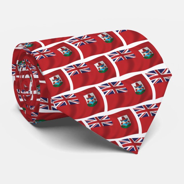 Bermuda Flag Tie (Rolled)