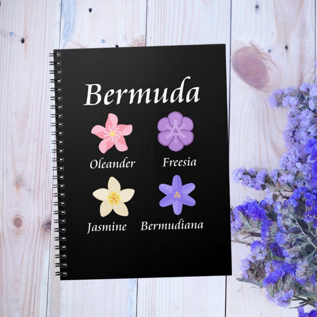 Bermuda Flower Icons Named Colour Notebook (Creator Uploaded)