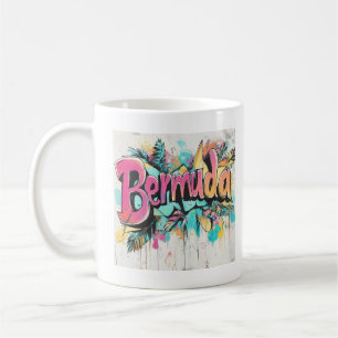 Bermuda Graffiti Vibes: Island Street Art  Coffee Mug