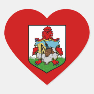 bermuda heart sticker