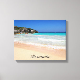 Bermuda Horseshoe Bay Pink Sand Beach Canvas Print