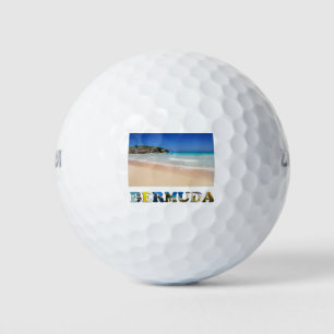 Bermuda Horseshoe Bay Pink Sand Beach Photo Golf Balls