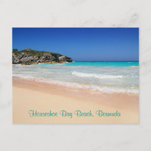 Bermuda Horseshoe Bay Pink Sand Beach Photo Postca Postcard