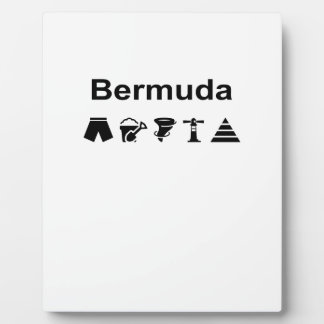 Bermuda Icons Monotone Light-Colour Plaque