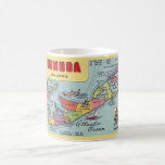 Bermuda Map Coffee Mug<br><div class="desc">Colourful vintage map of the island - Bermuda. On a mug or glassware, it makes a great souvenir of an exceptional trip or to give as a gift.</div>