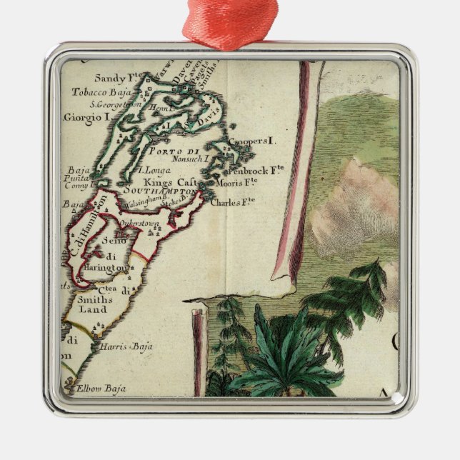 Bermuda Metal Tree Decoration (Front)