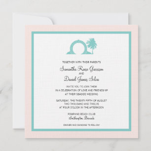 Bermuda Moongate Wedding Destination Invitation