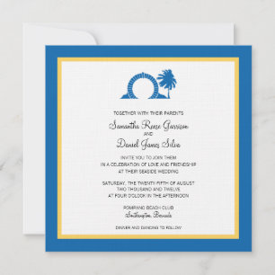 Bermuda Moongate Wedding Destination Invitation