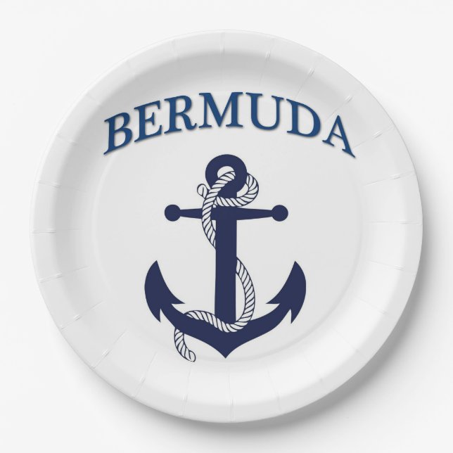 Bermuda Paper Plates! Paper Plate (Front)
