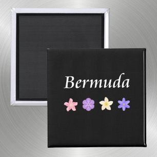 Bermuda Pretty Flower Icons Color Magnet