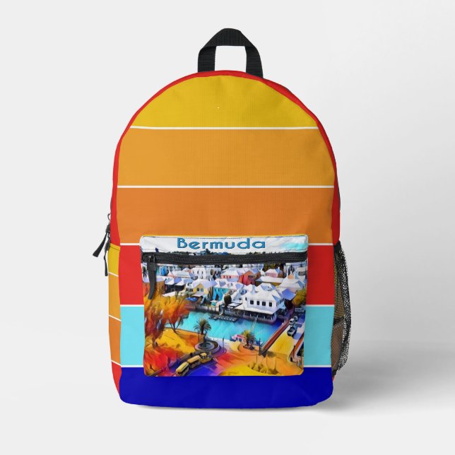 Bermuda Printed Backpack (Front)