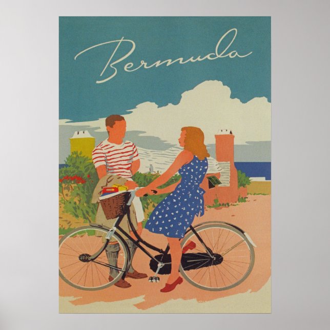 Bermuda Retro Vintage Poster (Front)