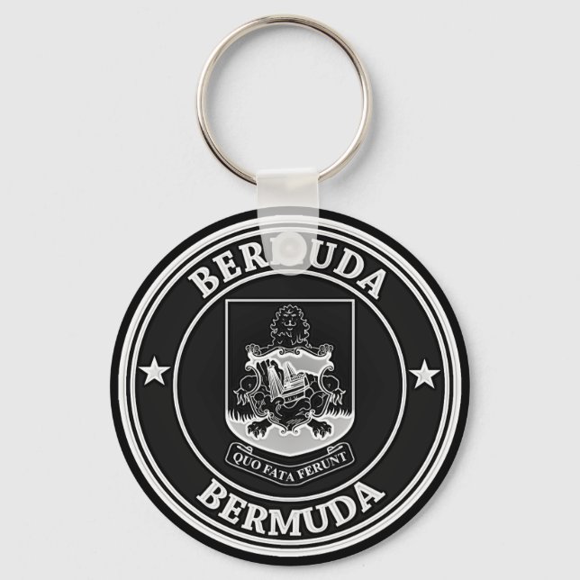 Bermuda Round Emblem Key Ring (Front)