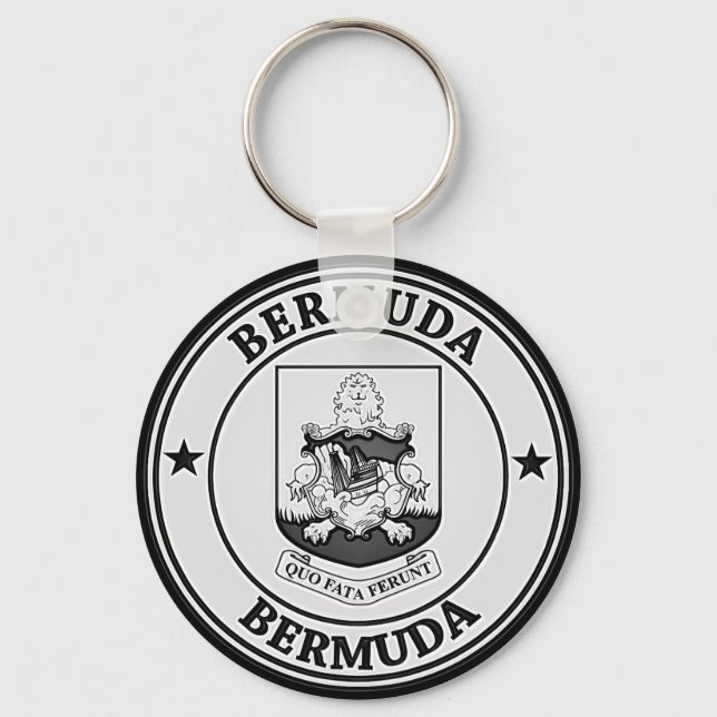 Bermuda Round Emblem Key Ring (Front)