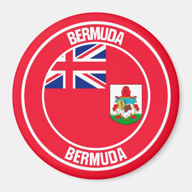 Bermuda Round Emblem Magnet (Front)