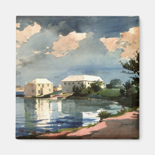 Bermuda, Salt Kettle artwork Magnet