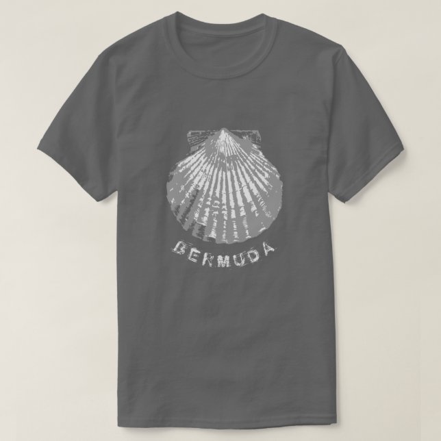 Bermuda seashell distressed T-Shirt (Design Front)