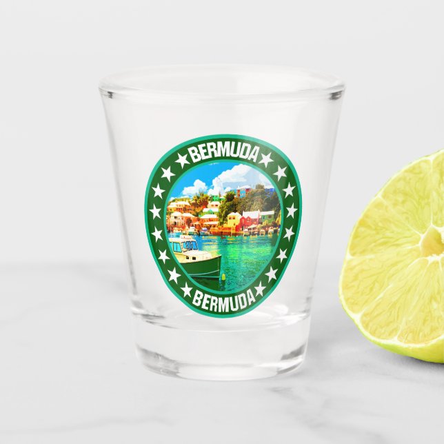 Bermuda                                            shot glass (Front)