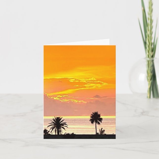 Bermuda Sunset Note Card (Front)
