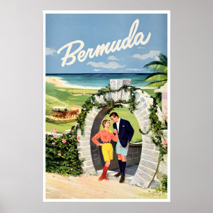 Bermuda Travel Poster Art Home Vintage Print