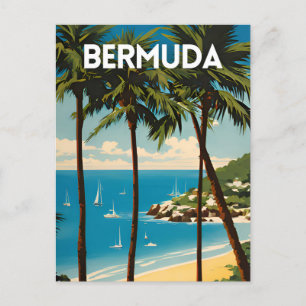 Bermuda Travel Poster Postcard