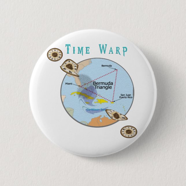 Bermuda Triangle 6 Cm Round Badge (Front)