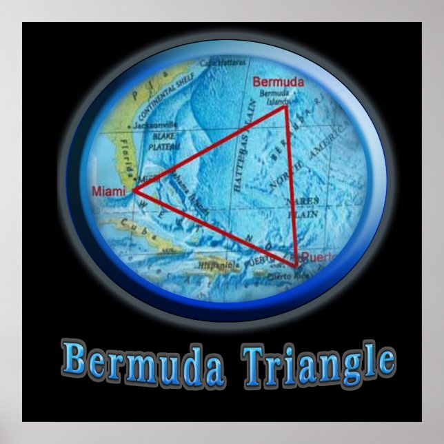 Bermuda Triangle art Poster (Front)