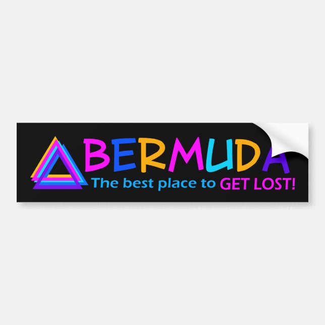 BERMUDA TRIANGLE bumpersticker Bumper Sticker (Front)