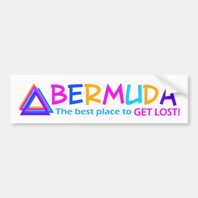 BERMUDA TRIANGLE bumpersticker Bumper Sticker (Front)