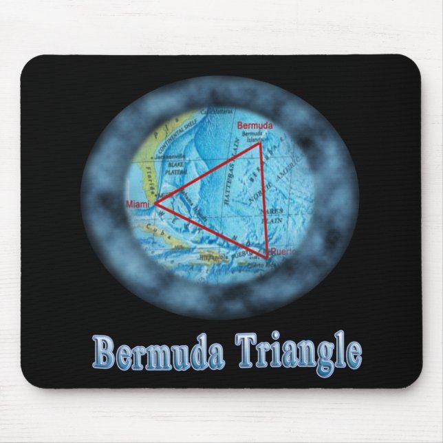 bermuda triangle mouse mat (Front)