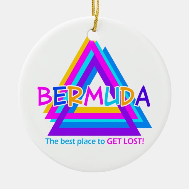 BERMUDA TRIANGLE ornament - customise (Front)