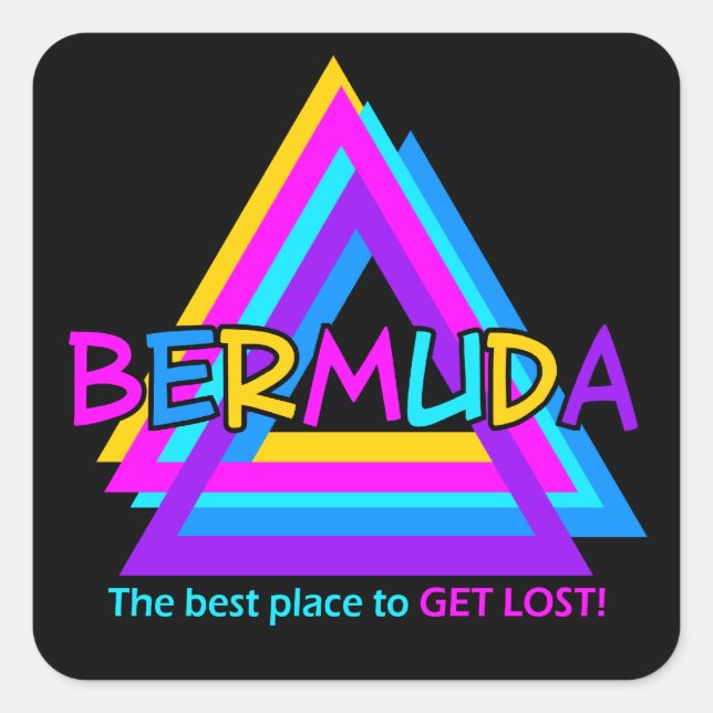 BERMUDA TRIANGLE stickers (Front)