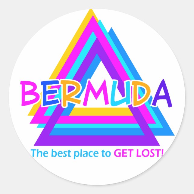BERMUDA TRIANGLE stickers (Front)