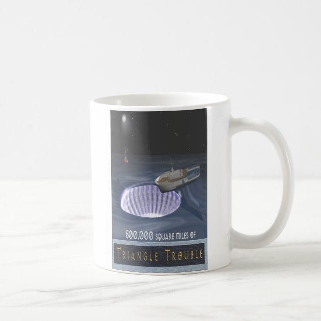 Bermuda triangle trouble missing ships coffee mug (Right)