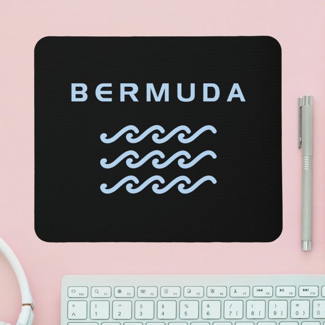 Bermuda Triple Ocean Waves Dark Colour Mouse Mat (Creator Uploaded)