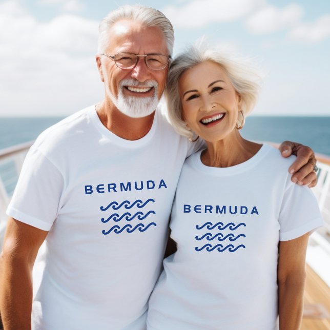 Bermuda Triple Ocean Waves Light-Colour T-Shirt (Creator Uploaded)