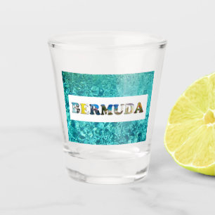 Bermuda Tropical Beach Blue Ocean Travel Photos Shot Glass