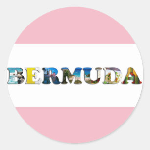 Bermuda Tropical Beach Travel Photo Classic Round Sticker