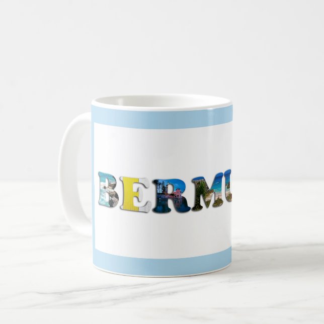 Bermuda Tropical Beach Travel Photo Coffee Mug (Front Left)