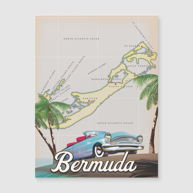Bermuda vintage travel poster (Front)