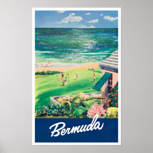 Bermuda vintage travel poster
