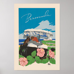 Bermuda Vintage Travel Poster