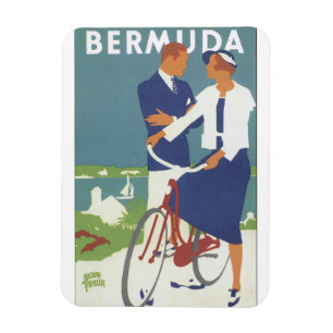 Bermuda Vintage Travel Poster Magnet