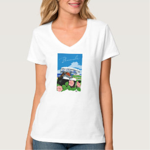 Bermuda Vintage Travel Poster Restored T-Shirt