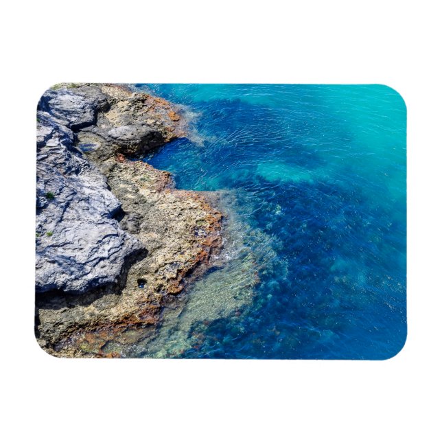 Bermuda Waters & Rocky Shoreline Magnet (Horizontal)