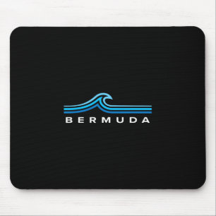 Bermuda Waves Vintage Mens Womens Girls Boys Souve Mouse Mat