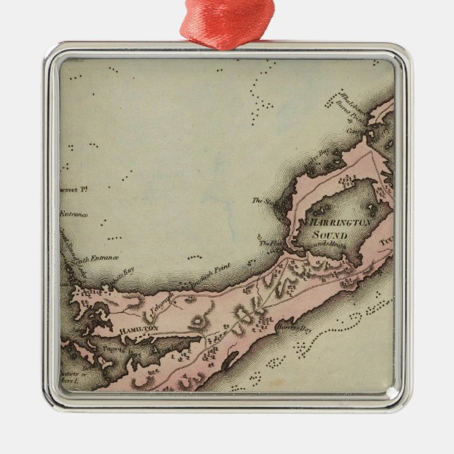Bermudas Metal Tree Decoration (Front)