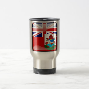 Bermudian glossy flag travel mug