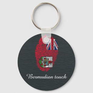 Bermudian touch fingerprint flag key ring