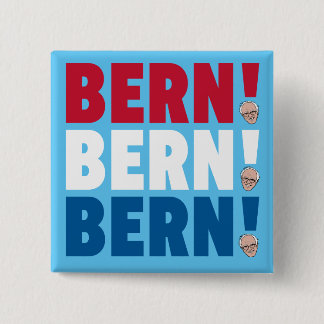 Bern Bern Bern Bernie Sanders 15 Cm Square Badge